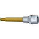 HAZET Steckschlüsseleinsatz 986L-6, Innen-6-kant SW 6 mm, 1/2 Zoll, TIN-beschichtet, L 100 mm, DIN 7422