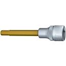 HAZET Steckschlüsseleinsatz 986L-7, 1/2 Zoll, SW 7 mm, Innen-6-kant, TIN-beschichtet, Länge 100 mm, DIN 7422
