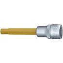 HAZET Steckschlüsseleinsatz 986L-9, 1/2 Zoll, SW 9 mm, TIN-beschichtet, DIN 7422, Länge 100 mm