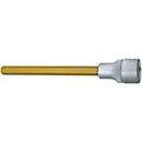 HAZET Steckschlüsseleinsatz 986SL-8, 1/2 Zoll, Innen-6-kant SW 8 mm, TIN-beschichtet, L 140 mm, Sonderstahl, DIN 7422