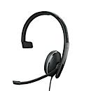 Headset EPOS|Sennheiser ADAPT 135T USB-C II, einseitig, USB-C, UC-optimiert & zertifiziert für Microsoft Teams, 3,5 mm Klinkenstecker, Ohrpolster aus Kunstleder, schwarz