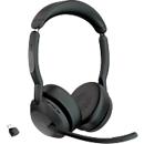 Headset Jabra Evolve2 55 link380c Stereo, bereik tot 30 m, tot 10 u, UC-geoptimaliseerd, zwart