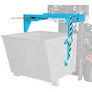 Heftrucktraverse BST 70, voor stapelbare kiepbakken BSK, blauw