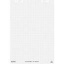 Herlitz Flipchartblock, kariert, 6-fach Lochung, perforiert, B 650 x H 980 mm, Papier, weiss, 5 Stück mit jeweils 20 Blatt