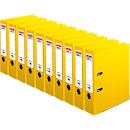 herlitz ordner maX.file protect plus, A4, rugbreedte 80 mm, 10 stuks, geel