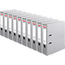 herlitz ordner maX.file protect plus, A4, rugbreedte 80 mm, 10 stuks, grijs