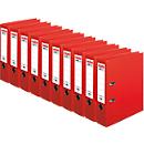 herlitz ordner maX.file protect plus, A4, rugbreedte 80 mm, 10 stuks, rood