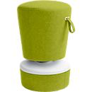 High/low stool NICK, height adjustable 570 - 900 mm, light green