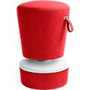 High/low stool NICK, height adjustable 570 - 900 mm, red