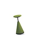 High stool giroflex 10, upholstered, seat height 640-810 mm, green
