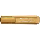 Highlighter Faber-Castell TL 46 Metallic, 3 line widths: 1/2/5 mm, Water-based ink, 10 pieces, gold coloured