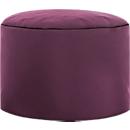 Hocker DotCom scuba®, für Sitzsack Swing, abwaschbar, Innenseite PVC-beschichtet, aubergine