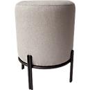 Hocker Paperflow Nest, mit Schutzkappen, Polyester & Stahl, grau