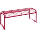 Hockerbank, 2- oder 3- Sitzer, mit Gitternetz, für Außenbereich