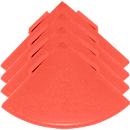 Hoeken voor vloerrooster Yoga Rost®, rood, 4 stuks