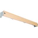 Hook rail for Cloakroom Bench System, 1015 mm long, wood, light grey