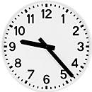 Horloge de gare, avec cadran à chiffres, Ø 500 mm, pour l'intérieur