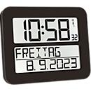 Horloge radio-pilotée Time Line MAX, noir