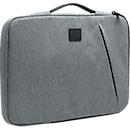 Housse pour ordinateur portable Exacompta Business, pour ordinateurs portables 13-14'', rembourrée, poignée &amp; poche zippée, L 370 x P 25 x H 280 mm, polyester post-consommation, gris
