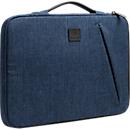 Housse pour ordinateur portable Exacompta Business, pour ordinateurs portables 15-16'', rembourrée, poignée &amp; poche zippée, L 410 x P 25 x H 310 mm, polyester post-consommation, bleu