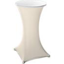 Housse pour table haute, Ø 800/850 mm, champagne écru