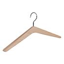 Houten kleerhanger Rudolf Weber KG Hout, hangerdikte 22 mm, draaibare haak, 4 stuks, gelakt beukenhout
