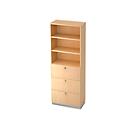 HR-Regalschrank, B 800 x T 420 mm, Ahorn-Dekor