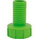 IBC-adapter, voor IBC-tanks met 2" uitlaatfitting, grove draad, Ø 55-62 mm, 1,5" slangpilaar