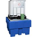 IBC Station PE legbord, met gegalvaniseerd rooster 1280x1660x860 mm