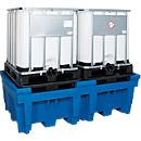 IBC- und KTC-Station für 2 Container, mit integrierter PE-Stellfläche