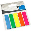 INFO Haftstreifen Page Marker, 12 mm x 50 mm, 5 x 25 Blatt, Rechteck