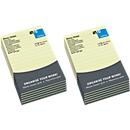 INFO self-adhesive note sheets, lined, 100 mm x 150 mm, 12 x 100 sheets