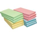 INFO sticky notes, recycled paper, 125 x 75 mm, 12 x 100 sheets, blank, coloured