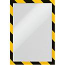 InformationsrahmenDuraframe Security A4, gelb/schwarz, 2 Stück