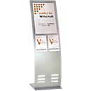 Infoständer Tec-Art, breit, DIN A2 - DIN A4