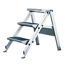 Inklapbare trap, aluminium, 3 treden