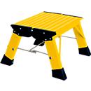 Inklapbare trap Treppy, 1 trede, geel