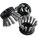 Insert brosse pour tapis annulaire en caoutchouc, gris