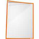 Insteekhoes, magnetisch, PET-folie, A3 horizontaal/verticaal, oranje, 5 stuks