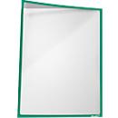 Insteekhoes, magnetisch, PET-folie, A4 horizontaal/verticaal, groen, 5 stuks