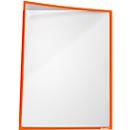 Insteekhoes, magnetisch, PET-folie, A4 horizontaal/verticaal, oranje, 5 stuks