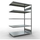Insteekstelling MULTIplus250 Express - aanbouwsectie - B 1300 x D 800 x H 2000 mm - 5 legborden - draagvermogen 250 kg - staal - verzinkt