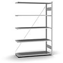 Insteekstelling Orion Plus - aanbouwsectie- L 1300 x D 500 x H 2000 mm - 5 legborden - draagvermogen per legbord 100 kg - verzinkt