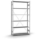 Insteekstelling Orion Plus - basissectie - L 1300 x D 400 x H 2500 mm - 6 legborden - draagvermogen per legbord 95 kg - verzinkt