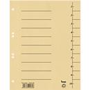 Intercalaires à découper, A4, 100 p., jaune