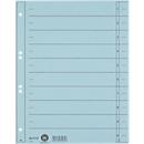 Intercalaires à découper LEITZ®, format A4, numérotés, 100 p., bleu clair