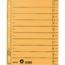 Intercalaires à découper LEITZ®, format A4, numérotés, 100 p., jaune