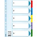 Intercalaires en carton Mylar Esselte, numérotés de 1 à 5