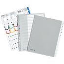 Intercalaires en plastique avec onglets LEITZ, format A4, 12 feuilles, n° 1274