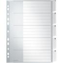 Intercalaires en plastique avec onglets LEITZ, format A4, 5 feuilles, n° 1271
